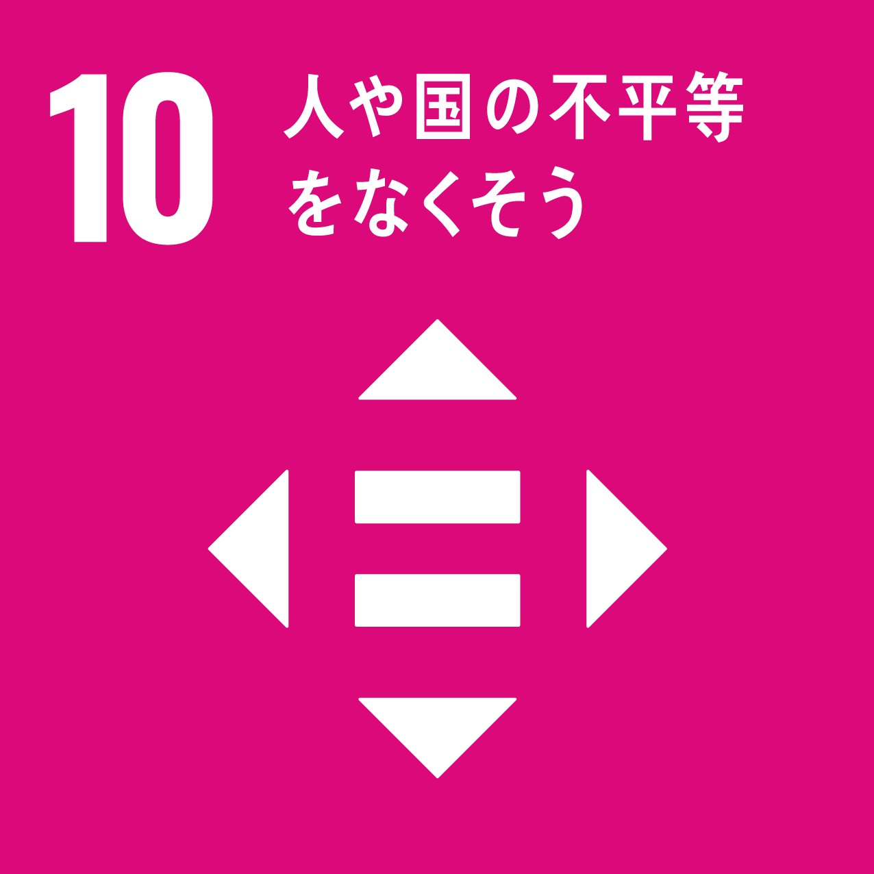 SDGs目標10「人や国の不平等をなくそう」